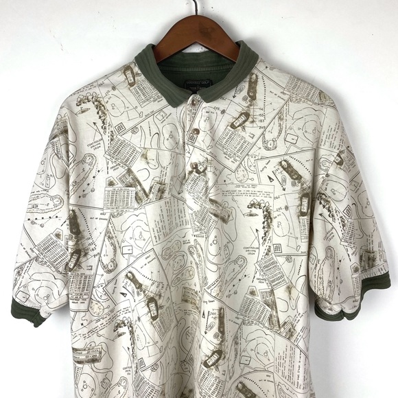 Dockers Golf Men’s Polo Shirt Golf Course Design XL - Picture 2 of 12